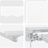  Ručni okvir tende s LED-ima Bijeli 3 x 2 m | shoptok.hr