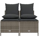  4-dijelni set vrtnih sofa od poliratana s jastucima sivi | shoptok.hr