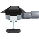 Tuš kanal 2-u-1 sa 360° sifonom Crna 80 cm Nehrđajući čelik 304 | shoptok.hr