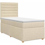  Boxspring krevet s madracem Krem 80 x 200 cm Tkanina | shoptok.hr