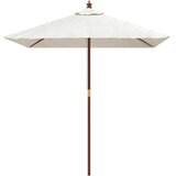  Vrtni suncobran s drvenim stupom boja pijeska 198x198x231 cm | shoptok.hr