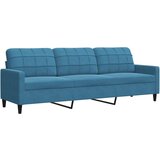 vidaXL 4-dijelni set sofa s jastucima plavi baršunasti | shoptok.hr