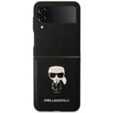 Karl Lagerfeld KLHCZF4IKMSBK za samsung galaxy z flip 4 črna zaščita - karls head Cene