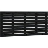 Maison Chic stensko posteljno vzglavje - vzglavna omarica - nočna omarica črno 126x3x63 cm trdna borovina, (21706782) Cene