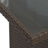  9 Delni Vrtni Kavč Set z Blazinami Rjav Poli Ratan, (22090997) | Shoptok.si