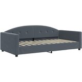  Dnevni krevet na razvlačenje bez madraca tamnosivi 100 x 200 cm | shoptok.hr