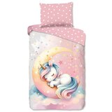 Good Morning Ružičasta pamučna dječja posteljina za krevet za jednu osobu 140x200 cm Molly – | shoptok.hr