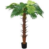 vidaXL Umetna palma cikas z loncem 160 cm zelena | Shoptok.si