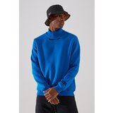 Trendyol Sax Men Regular/Regular Cut Turtleneck Embroidery Fleece Fleece Sweatshirt | Shoptok.si