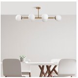 Opviq Bela/v zlati barvi stropna svetilka s steklenim senčilom 40x110 cm Fazli – | Shoptok.si