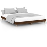 The Living Store Posteljni okvir rjav hrast 200x200 cm inženirski les - Posteljni Okvir, (21524261) | Shoptok.si