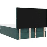  Otomanski krevet s madracima tamnozeleni 140x200 cm baršunasti | shoptok.hr