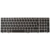 tastatura za laptop hp 8560p veliki enter sivi frame sa misem