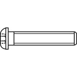 Toolcraft 839788 vijak s lećastom glavom M6 30 mm unutarnji šesterostrani čelik pocinčani 50 St. | shoptok.hr