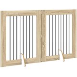  Vrata za pse s postoljem 2 pcs Hrast sonoma 80 x 100 cm | Eponuda.com