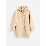 Reserved Duga parka s kapuljačom - bež Cijene