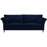 Mazzini Sofas plavi kauč na razvlačenje s prostorom za odlaganje Pivoine