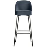 WOOOD Plava baršunasta barska stolica (visine sjedala 79 cm) Vogue – Cijene