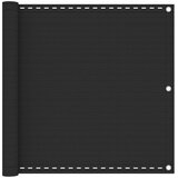 Balkonski zastor antracit 90 x 500 cm HDPE | shoptok.hr
