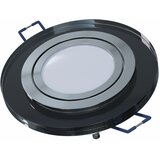 LED-LABS Stropna vgradna svetilka GIRO - črna iz stekla | Shoptok.si