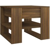 Maison Chic Klubska mizica - kavna mizica - Nizka mizica rjavi hrast 55,5x55x45 cm konstruiran les, (21753071) Cene