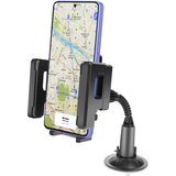 AVIZAR Prilagodljiv in vrtljiv držalo za pametni telefon v avtomobilu Pritrditev s priseskom, Črna, (5000192483) Cene