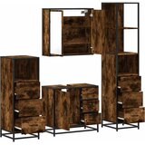  4-dijelni set kupaonskog namještaja boja hrasta drveni | shoptok.hr