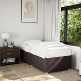 vidaXL Posteljni okvir temno rjav 90x200 cm blago, (21292521) | Shoptok.si