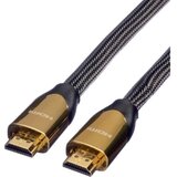 Roline HDMI priključni kabel HDMI-A vtič\, HDMI-A vtič 4.50 m črna 11.04.5804 #####4K UHD\, dvojno oklopljen HDMI kabel, (20419130) | Shoptok.si