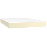  Krevet s oprugama i madracem krem 140x200 cm od umjetne kože | shoptok.hr