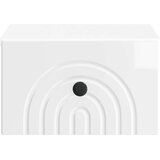  Stenski nočni omarici Bela visok sijaj 33 x 34,5 x 20 cm, (5000209429) | Shoptok.si
