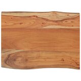 Stolna ploča 80x60x2,5 cm pravokutna bagremovo drvo živi rub | Eponuda.com