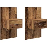 Ormarić za krevet Zidne 2 pcs Staro drvo 48.5 x 32.5 x 80 cm | shoptok.hr