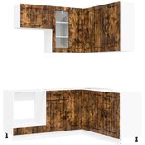 Kuhinjska jedinica LUCCA 8 pcs Dimljeni hrast Konstruirano drvo | Eponuda.com