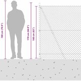  Zavareno žičano ogradno mreža s betonskom podlogom 10 x 1,6 m | shoptok.hr