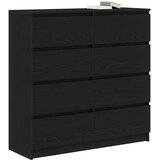  Komoda crni hrast 100x35x99 cm od konstruiranog drva | shoptok.hr