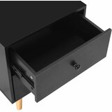  Noćni ormarići 2 kom crni 40 x 30 x 50 cm od masivne borovine | shoptok.hr