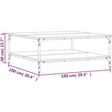 vidaXL Klubska mizica sonoma hrast 100x100x40 cm inženirski les | Shoptok.si