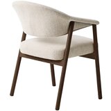 Unique Furniture Krem blagovaonske stolice u setu s naslonima za ruke 2 kom od punog hrasta Elk – | shoptok.hr