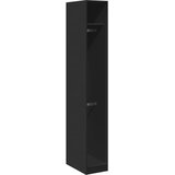  Ormar crni 30 x 50 x 200 cm od konstruiranog drva | shoptok.hr