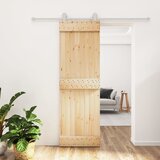 vidaXL Klizna vrata s priborom za montažu 70 x 210 cm masivna borovina cijene