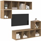  Set TV komoda 4 pcs Umjetnički hrast Konstruirano drvo | shoptok.hr