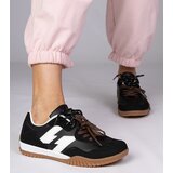 D/CEO marka niezdefiniowana Black canvas sneakers with colorful laces Bekki | Shoptok.si
