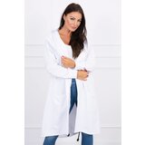 Kesi Oversize white cape with hood Cijene