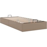 vidaXL Okvir kreveta bez madraca cappuccina 90x200 cm od umjetne kože | shoptok.hr