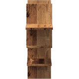  Zidna polica boja staro drvo 124,5x18x60,5 cm konstruirano drvo | shoptok.hr