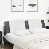 Jastuk za uzglavlje bijelo-crni 180 cm od umjetne kože
