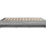  Okvir za krevet boja hrasta 140x190 cm od konstruiranog drva | shoptok.hr