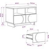  TV stalak 60 x 34,5 x 40 cm Staro drvo Konstruirano drvo | shoptok.hr