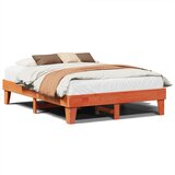 vidaXL Postelja brez vzmetnice voščeno rjava 140x200 cm trdna borovina, (21611217) | Shoptok.si